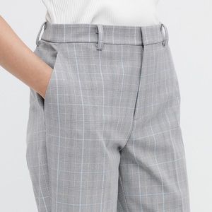 Uniqlo Gray Plaid Trousers